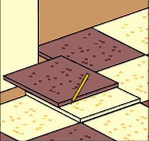 Как быстро раскроить пристенные ряды плиток?
