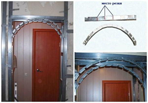 Как сделать межкомнатную арку из гипсокартона
