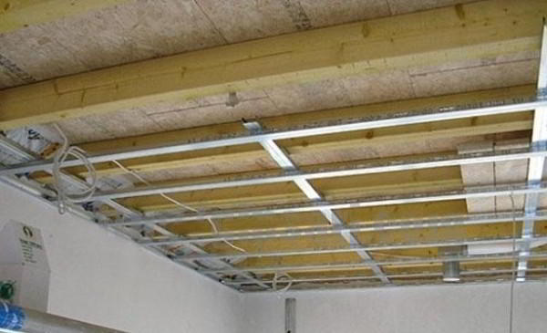 Особенности и схема монтажа гипсокартонных потолков на даче