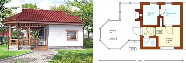 Проекты бани с беседкой под одной крышей: лучшие идеи для реализации