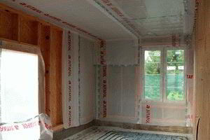 Какой стороной стелить пароизоляцию на потолок - Строим баню или сауну