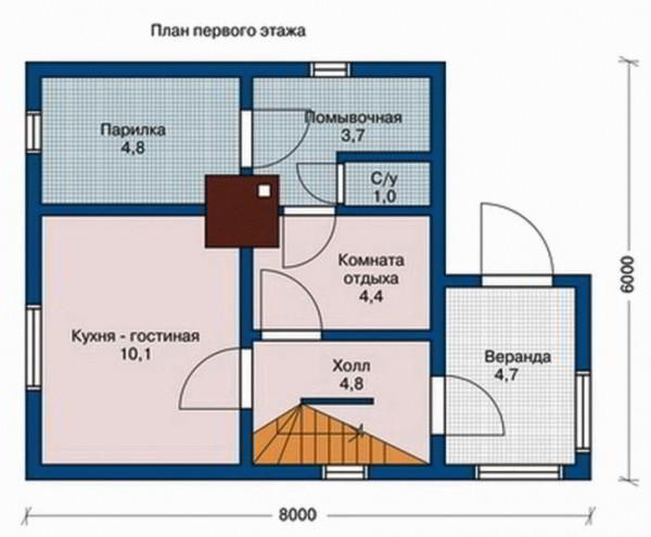 Красивые бани из бруса - Строим баню или сауну