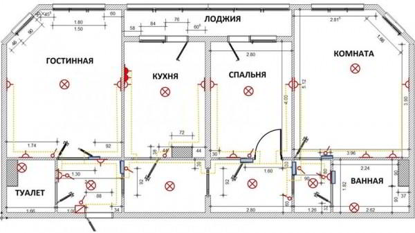 Разводка электрики в квартире: составление схемы, правила и алгоритм работ