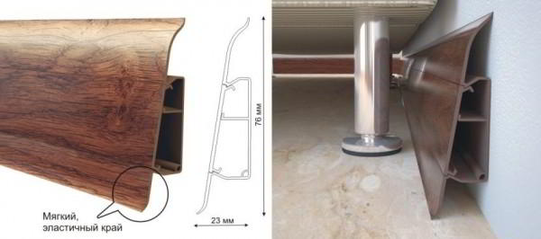 Широкий напольный пластиковый плинтус: характеристики и тонкости выбора