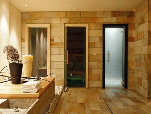 Стеклянная дверь в парную - Строим баню или сауну