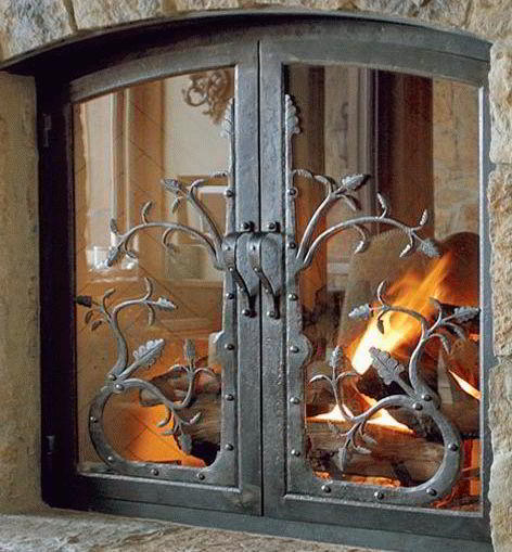 Стеклянные дверцы для печей - Строим баню или сауну