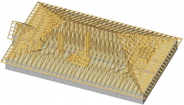 Стропильная система вальмовой крыши: особенности конструкции и нюансы монтажа