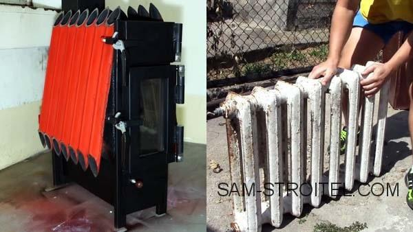 Самодельная печь из радиатора отопления (38 фото+описание изготовления)