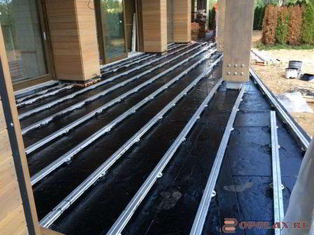 
									Алюминиевые лаги для монтажа террасной доски							