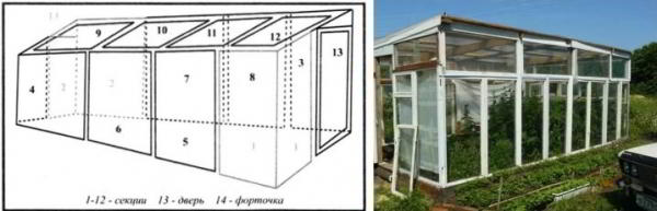 Как правильно сделать теплицу из оконных рам?