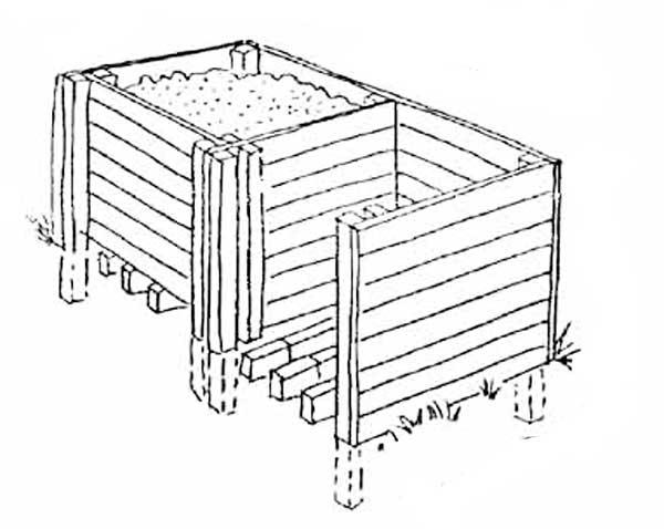 Как сделать ящик для компоста