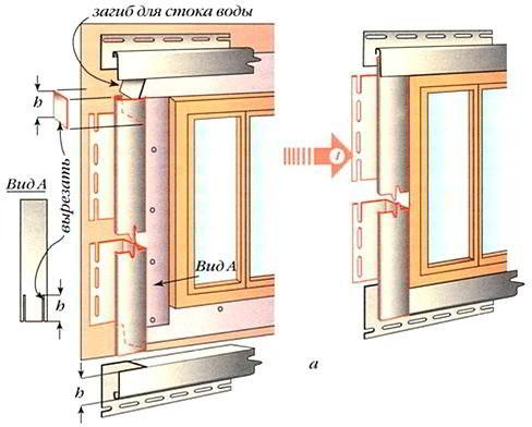 Отделка оконных откосов сайдингом