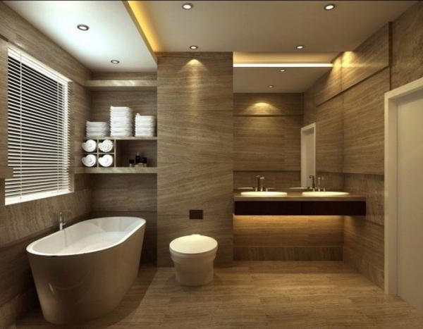 Подвесные потолки в ванной комнате: стильные решения в дизайне интерьера