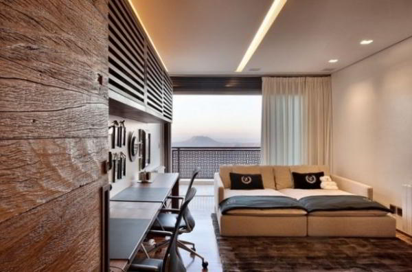 Потолки из гипсокартона в спальне — красивые решения