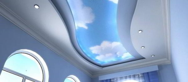Потолок «Небо»: красивые варианты в интерьере
