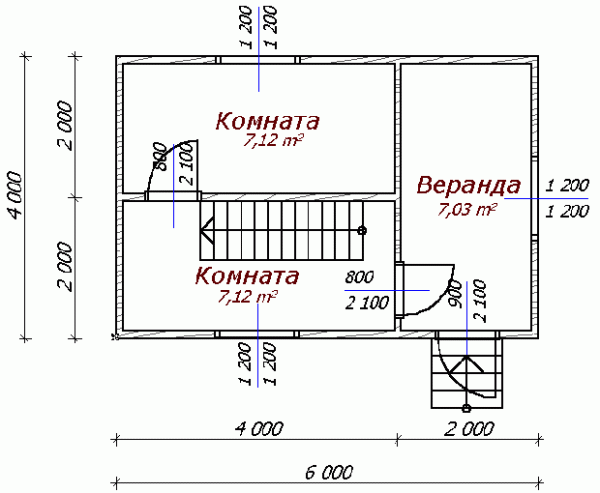 Проекты дачных домиков из пеноблоков